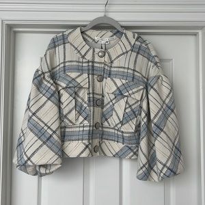 Veronica Beard tween puff sleeve jacket